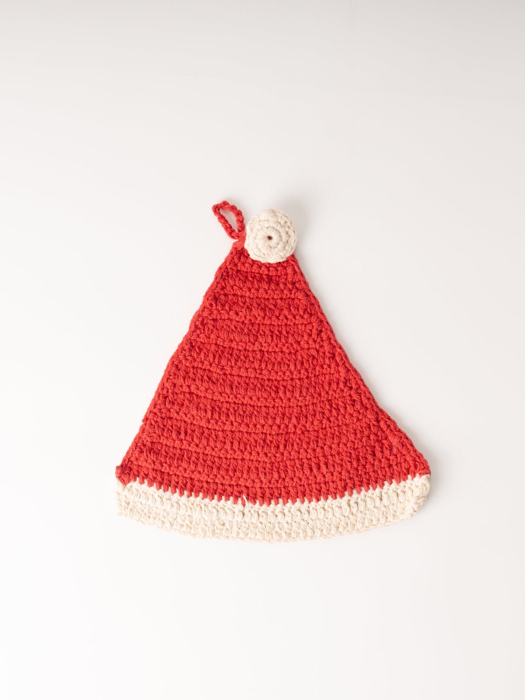 Crocheted Santa Hat Pot Holder - Heyday