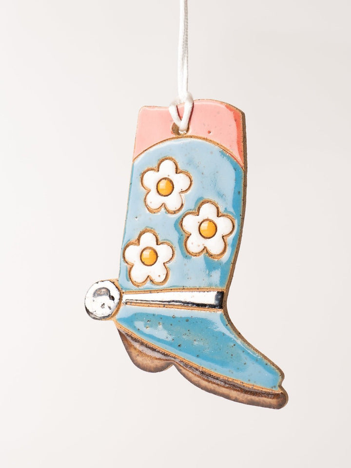 Daisies Cowgirl Boot Ornament - Heyday