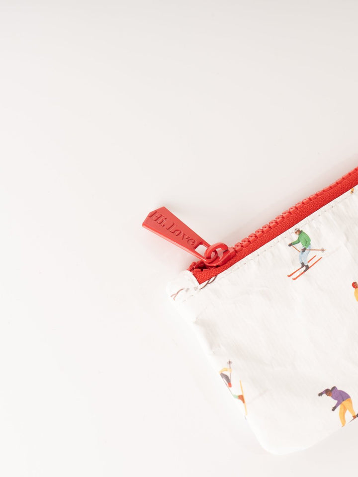 Dancing Skier Mini Zipper Pouch - Heyday