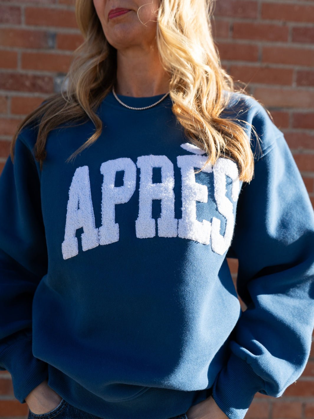 Dark Blue Après Ski Sweatshirt - Heyday