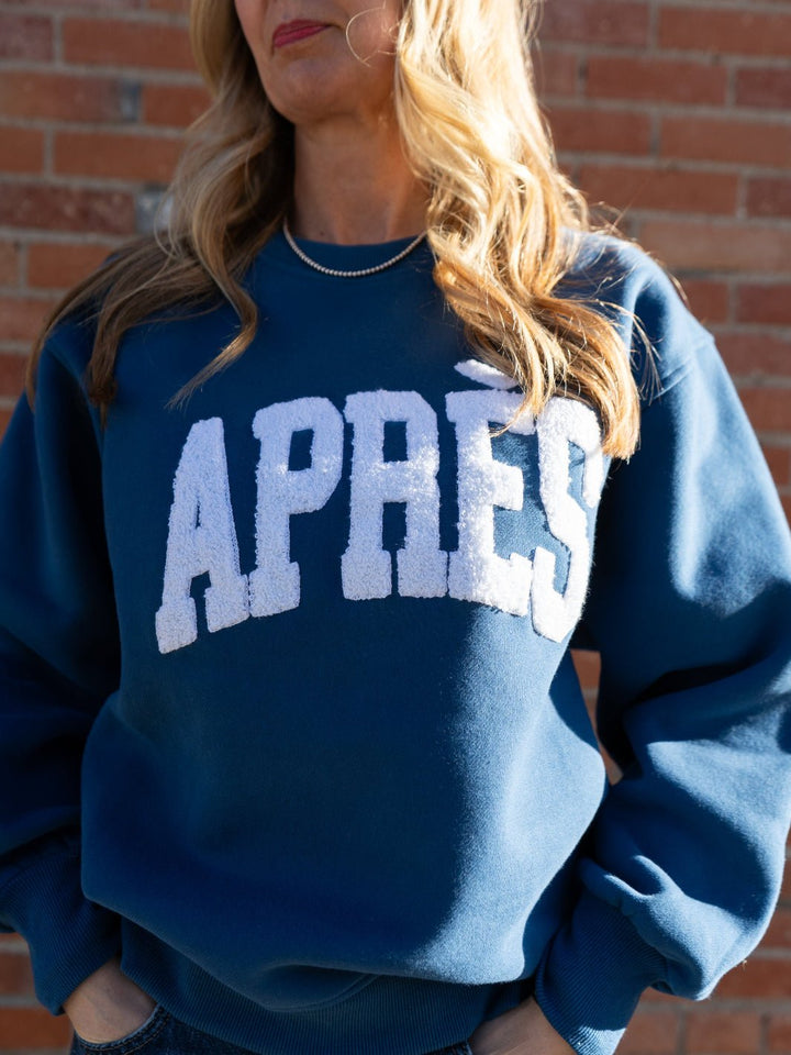 Dark Blue Après Ski Sweatshirt - Heyday