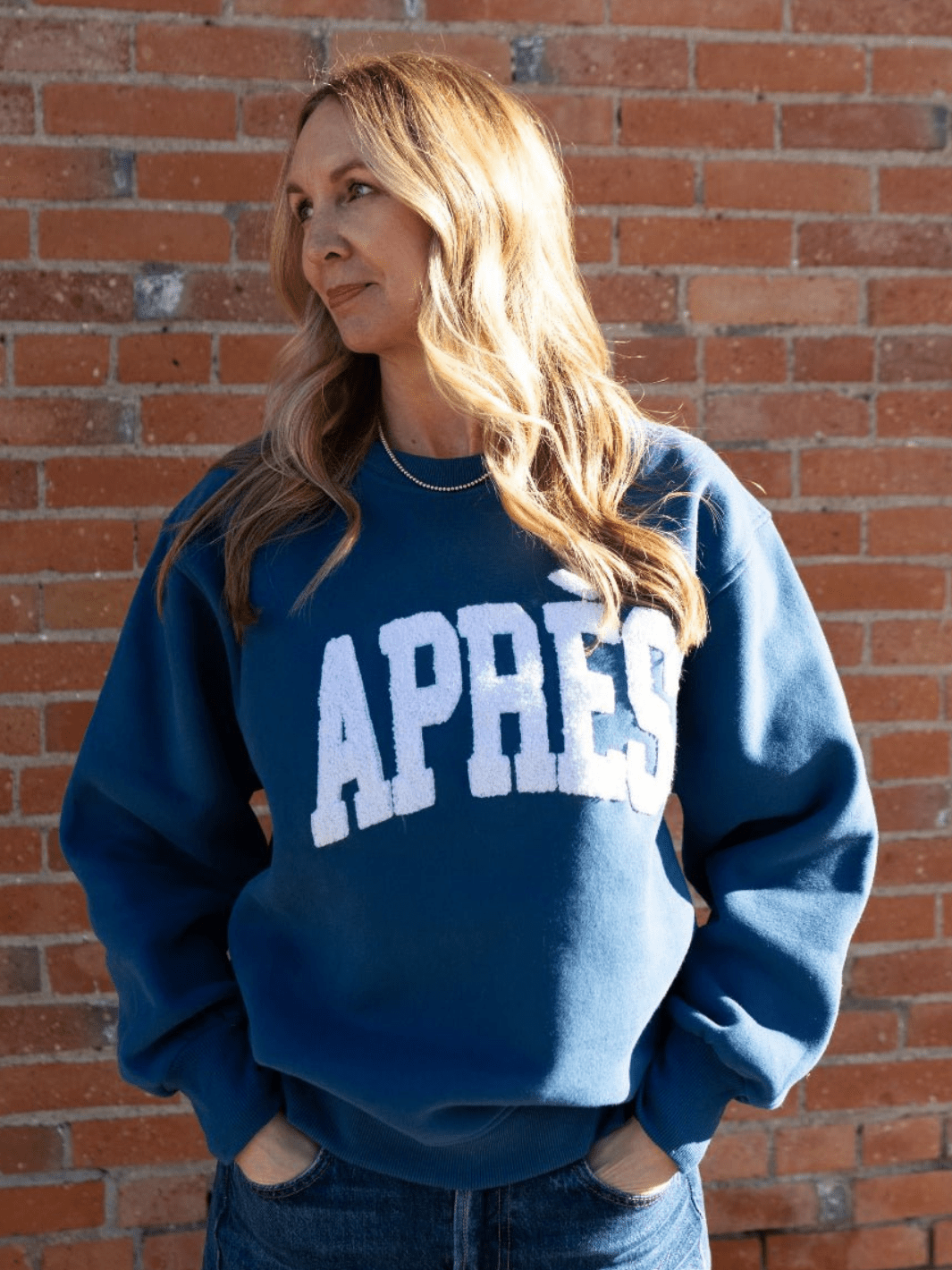 Dark Blue Après Ski Sweatshirt - Heyday
