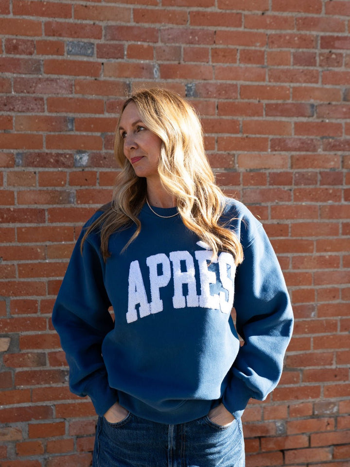 Dark Blue Après Ski Sweatshirt - Heyday