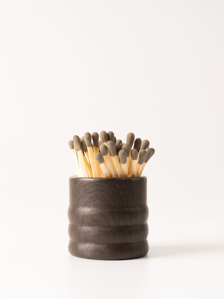 Dark Brown Ceramic Match Holder - Heyday