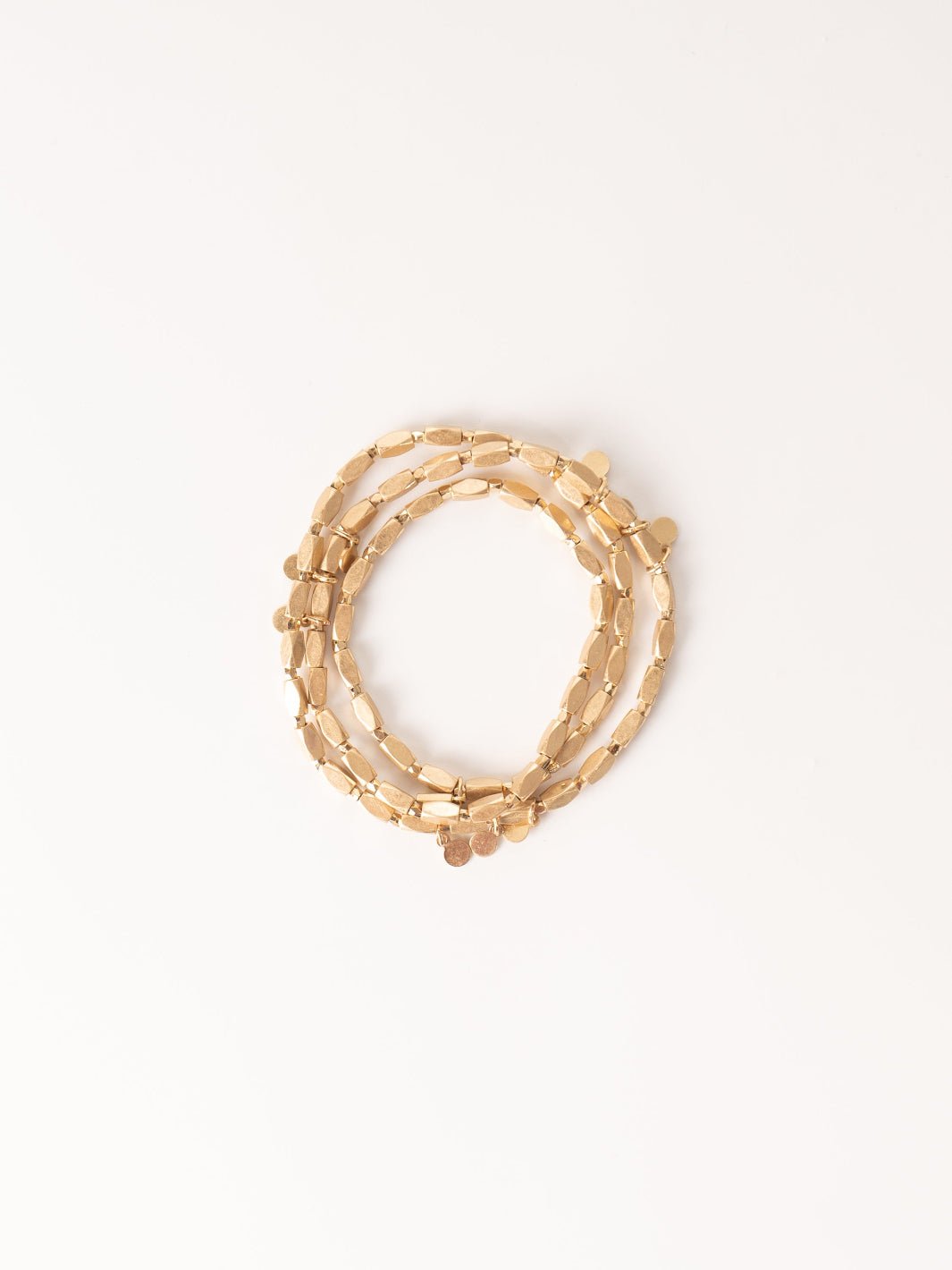 Disc Gold Metal Wrap Bracelet - Heyday