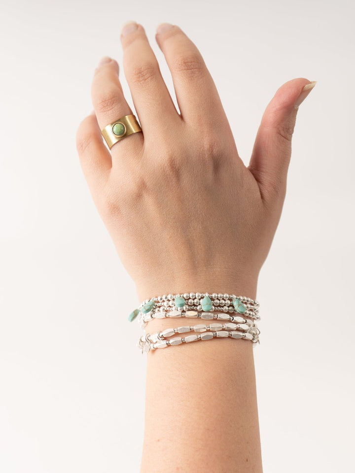 Disc Silver Metal Wrap Bracelet - Heyday