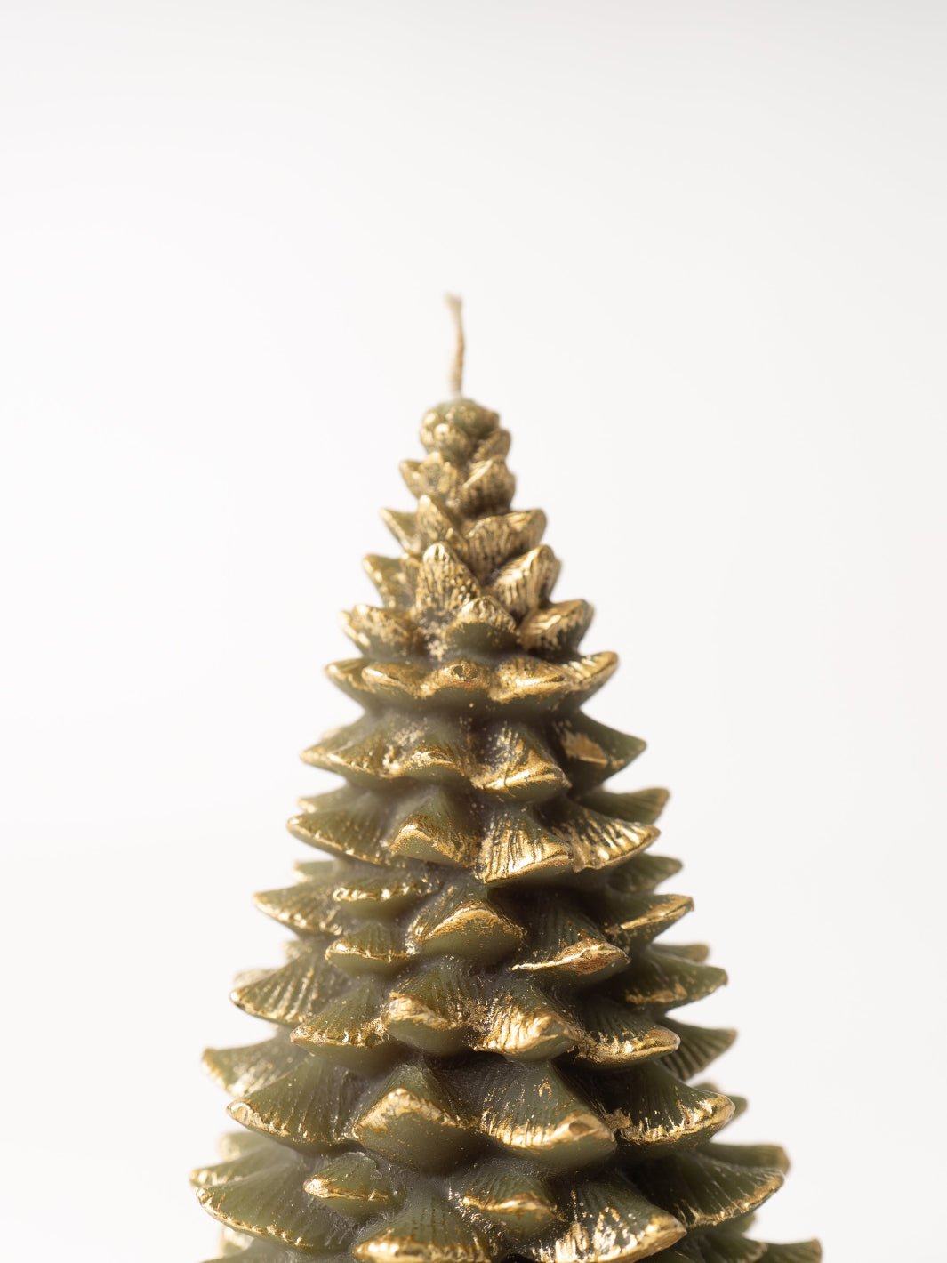 Evergreen Tree Candle with Gold Tips - Heyday
