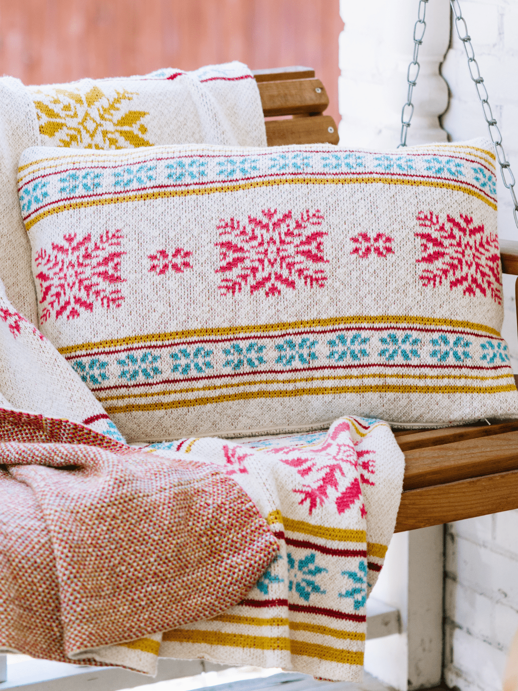 Fairisle Snowflake Lumbar Pillow - Heyday