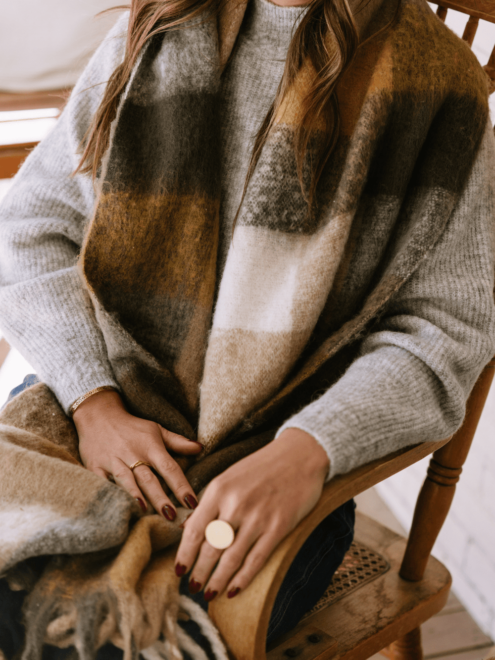 Fall Plaid Blanket Scarf - Heyday