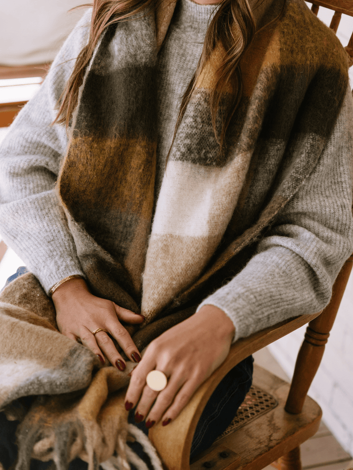 Fall Plaid Blanket Scarf - Heyday