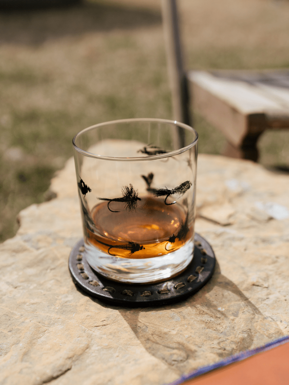 Fishing Flies Whiskey Glass - Heyday