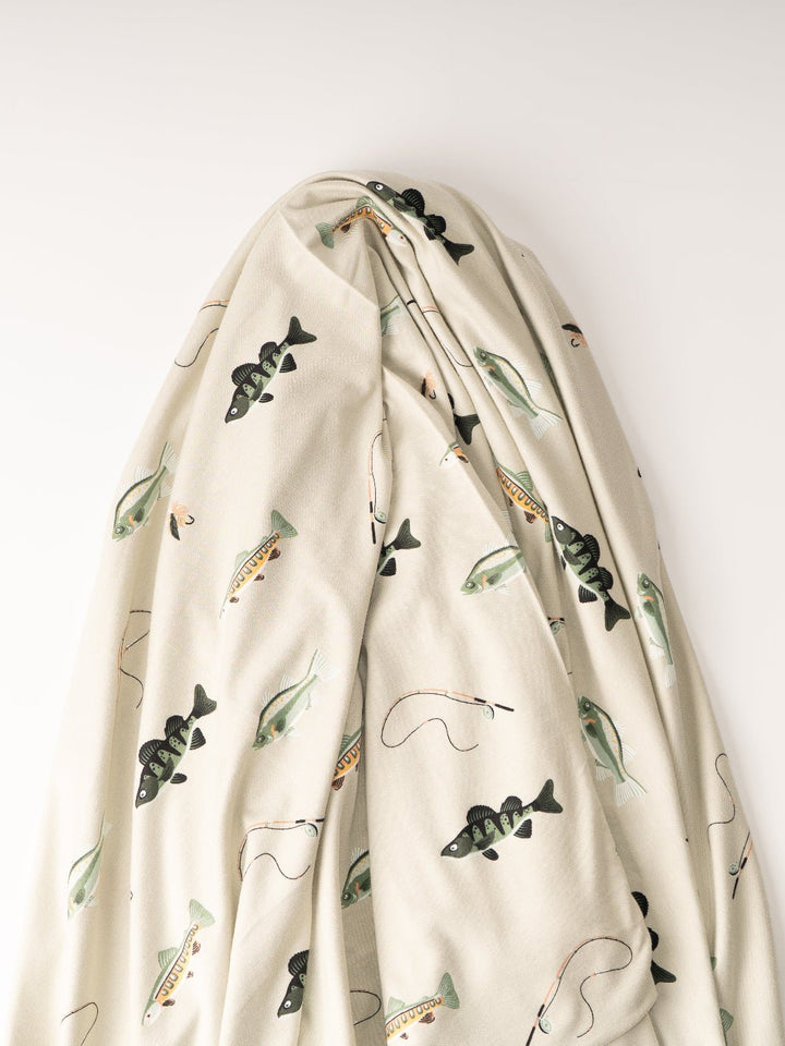 Fishing Swaddle Blanket - Heyday