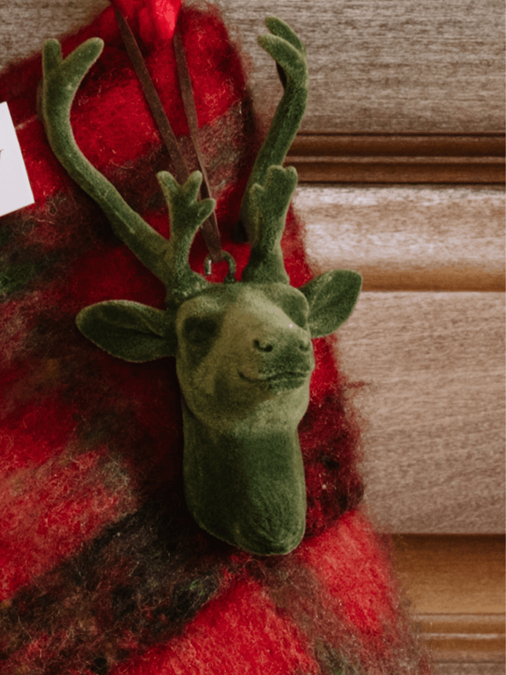 Flocked Deer Ornament - Heyday