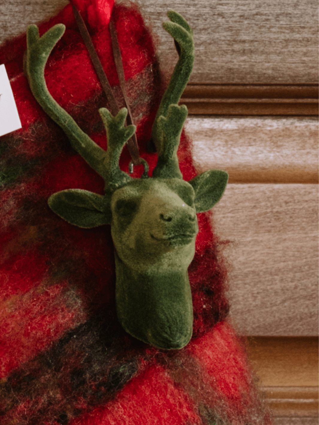 Flocked Deer Ornament - Heyday