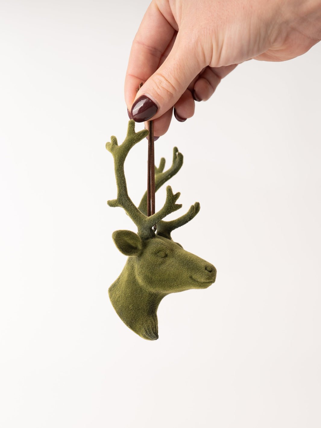Flocked Deer Ornament - Heyday