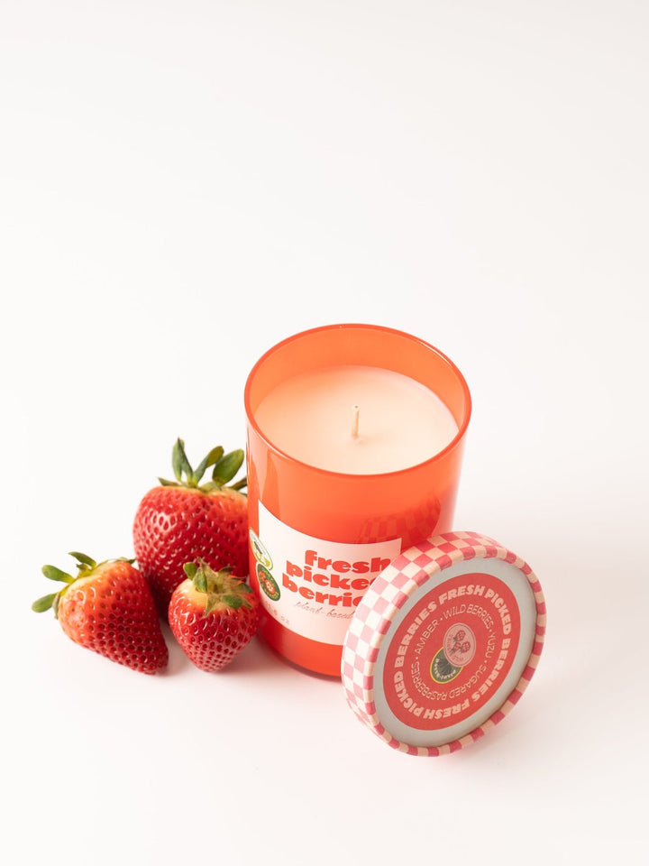 Fresh Picked Berries Glass Candle - Heyday