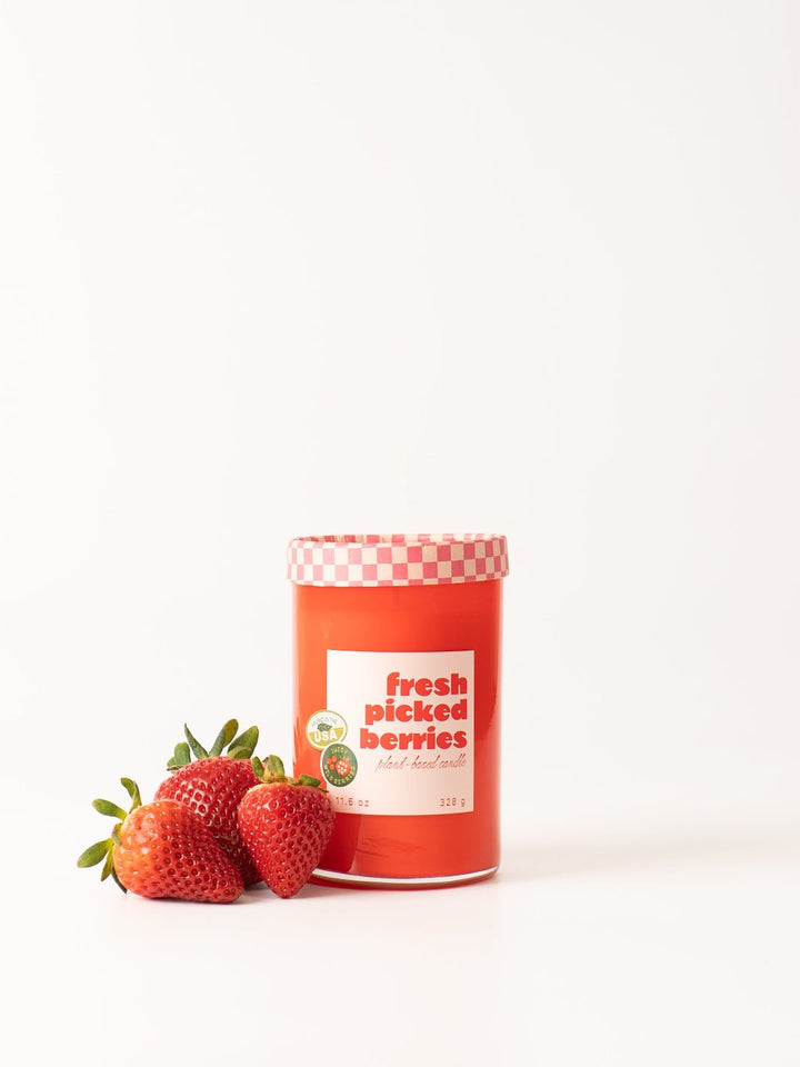 Fresh Picked Berries Glass Candle - Heyday