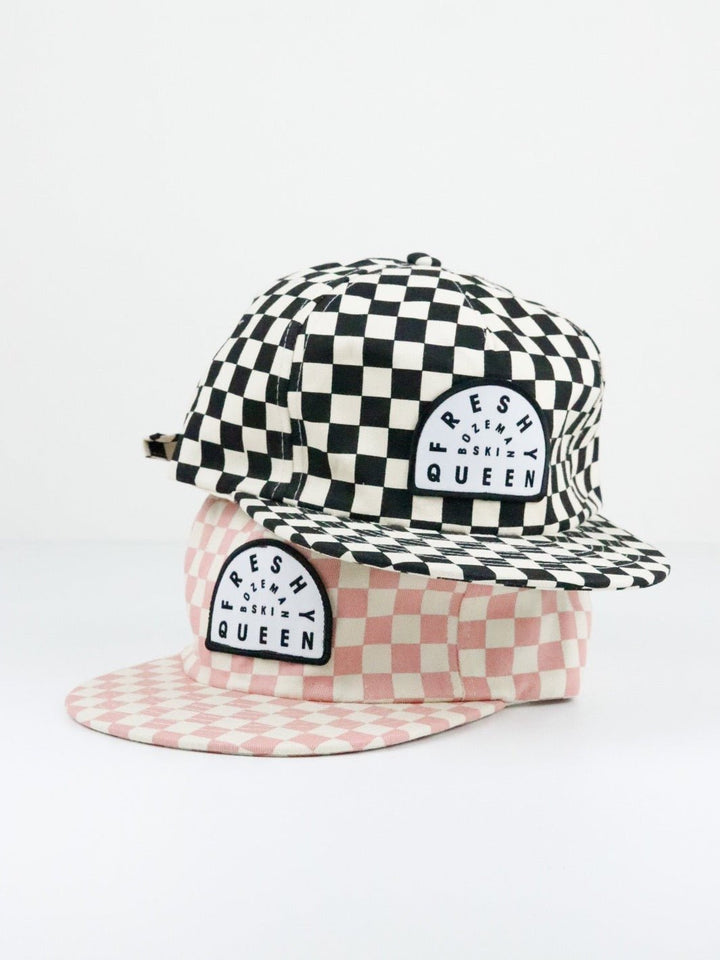 Freshy Queen Black Checkerboard Hat - Heyday