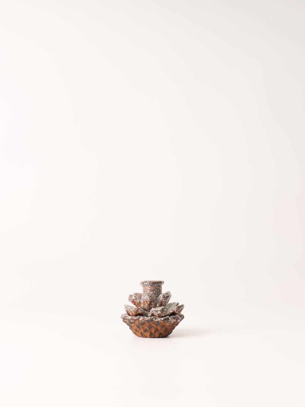 Frosted Pinecone Taper Holder - Heyday