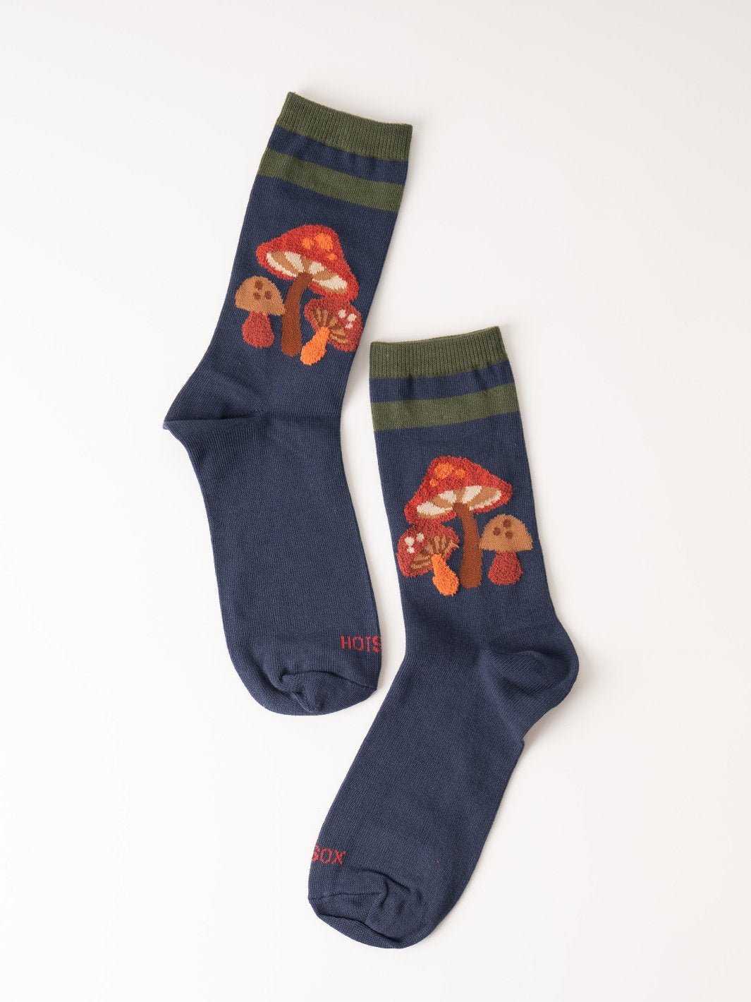 Fuzzy Mushroom Crew Socks - Heyday