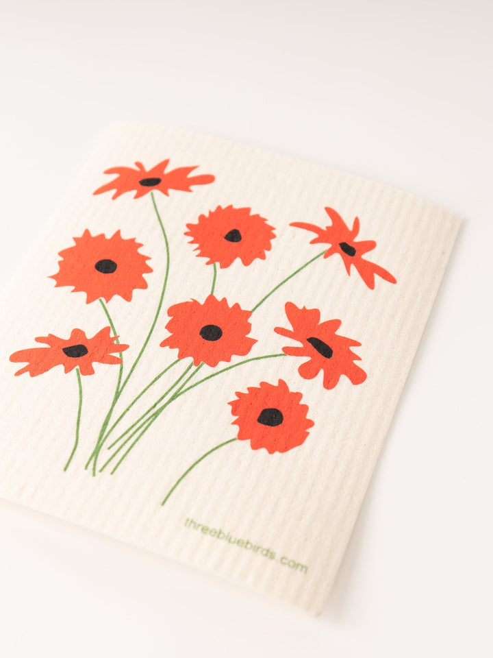 Gerbera Daisies Swedish Dishcloth - Heyday