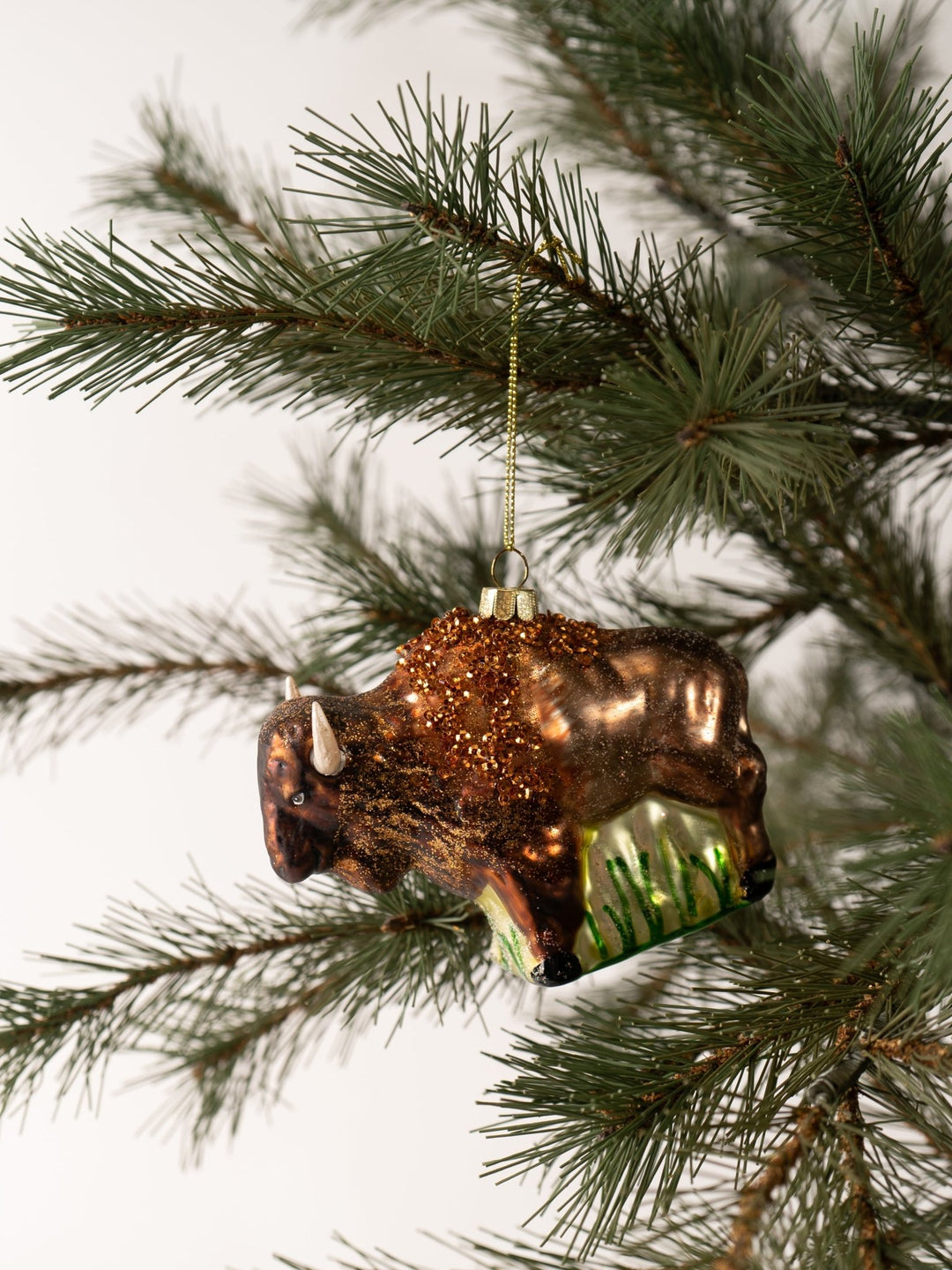 Glass Bison Ornament - Heyday