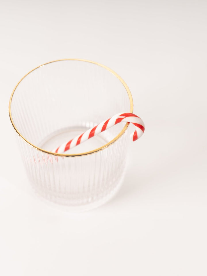 Glass Candy Cane Stir Stick - Heyday