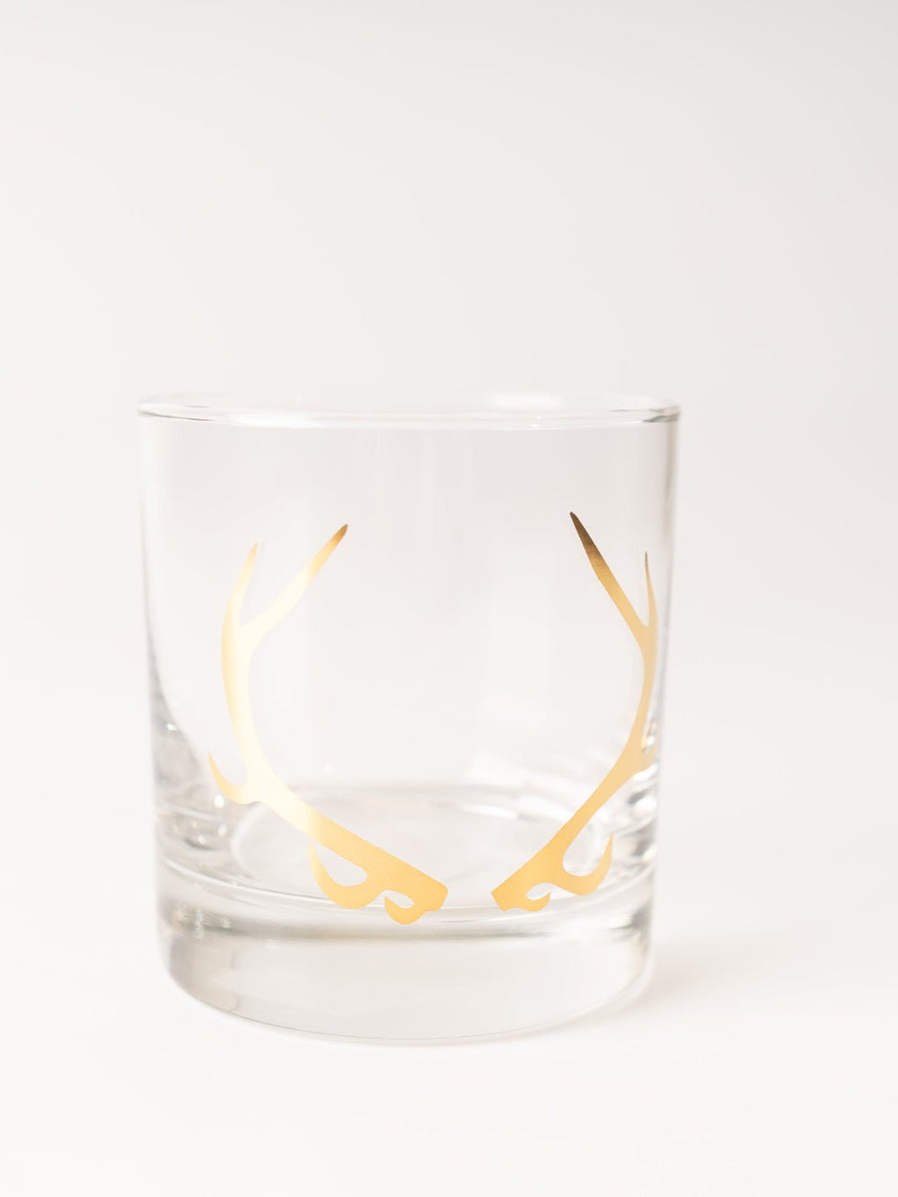 Gold Antler Rocks Glass - Heyday