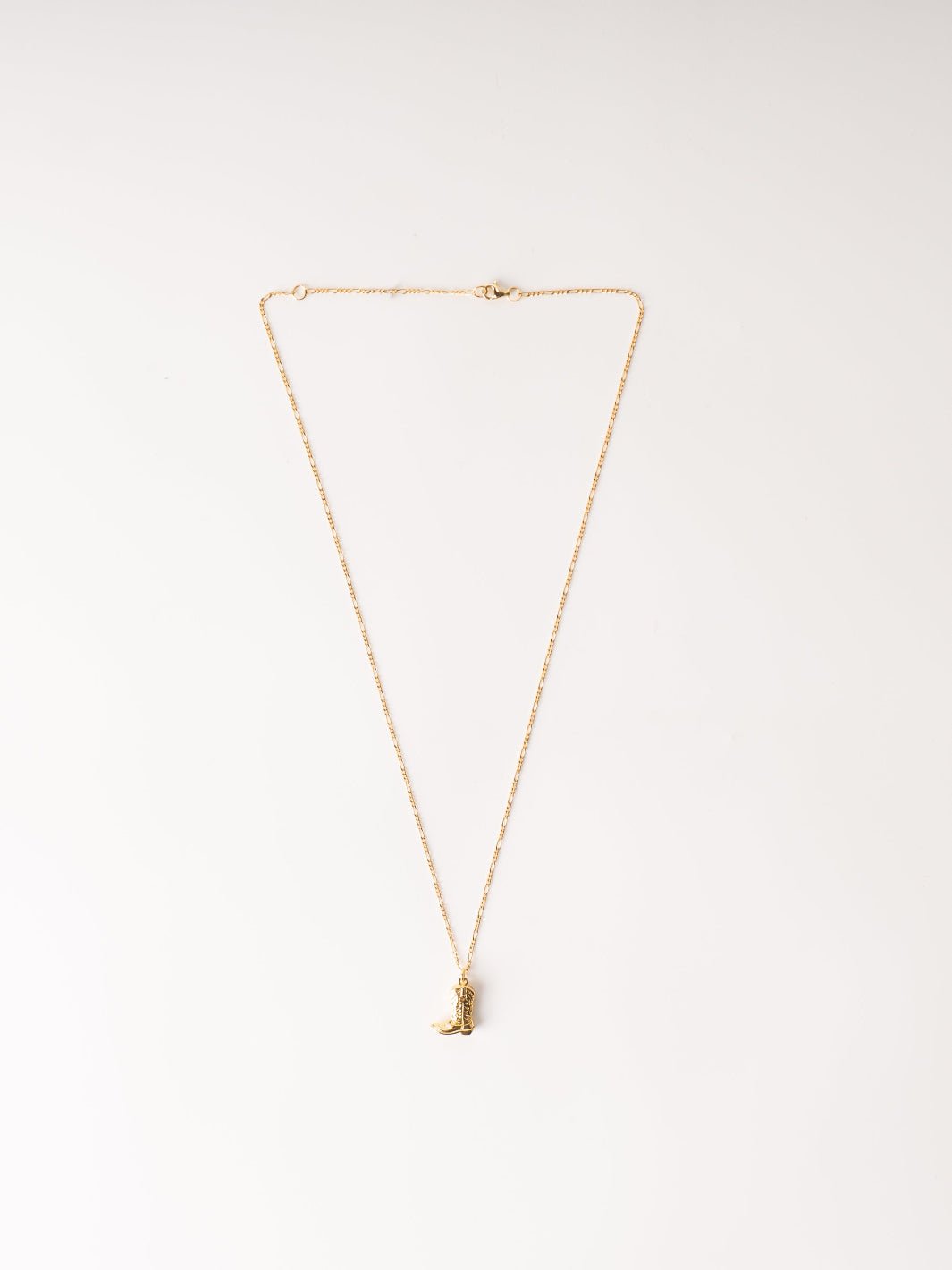 Gold Cowgirl Boot Necklace - Heyday