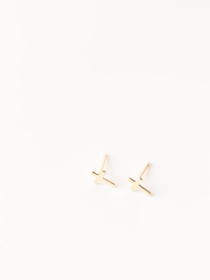 Gold Cross Earrings - Heyday