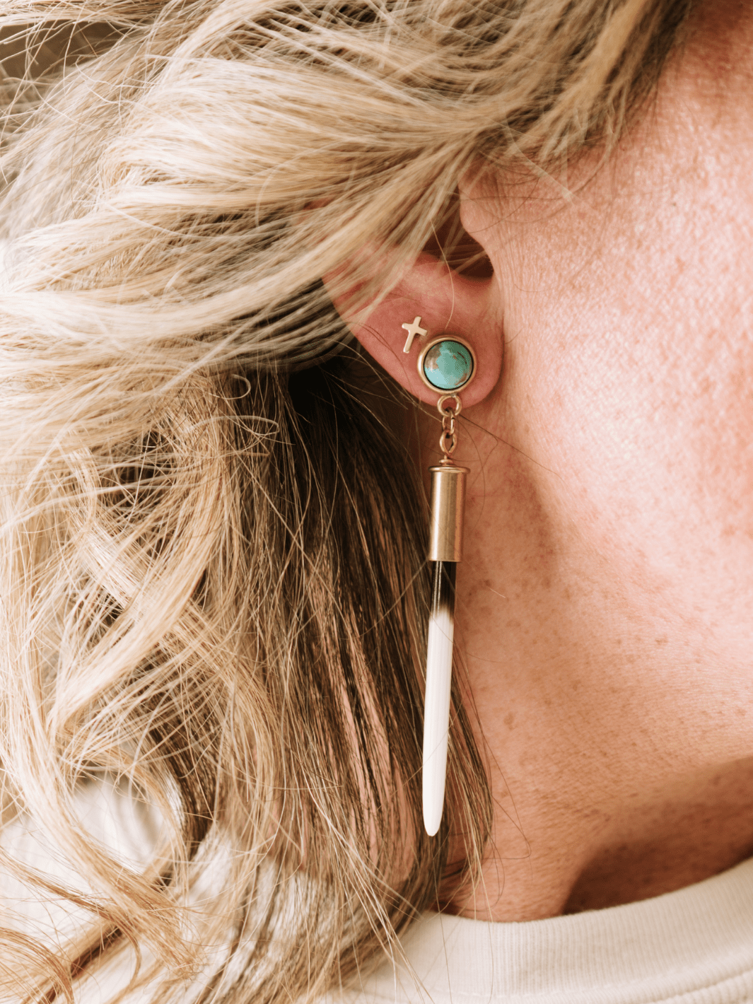 Gold Cross Earrings - Heyday