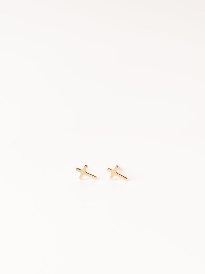 Gold Cross Earrings - Heyday