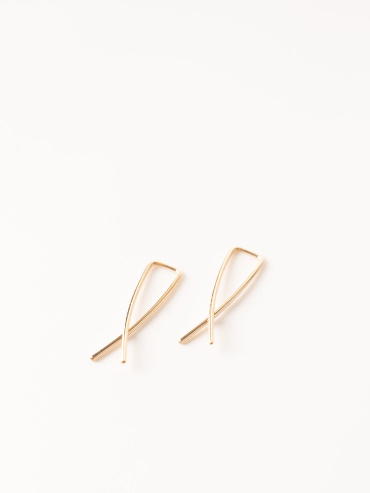 Gold Mini Pescado Earrings - Heyday