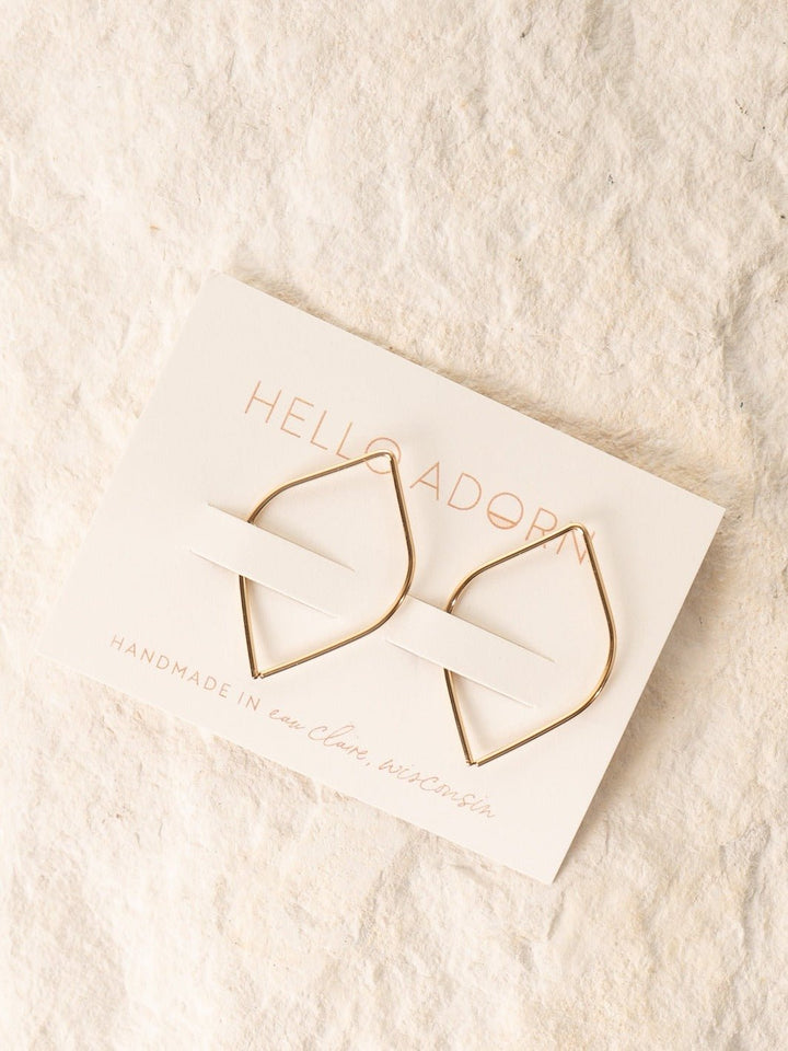 Gold Mini Petal Earrings - Heyday