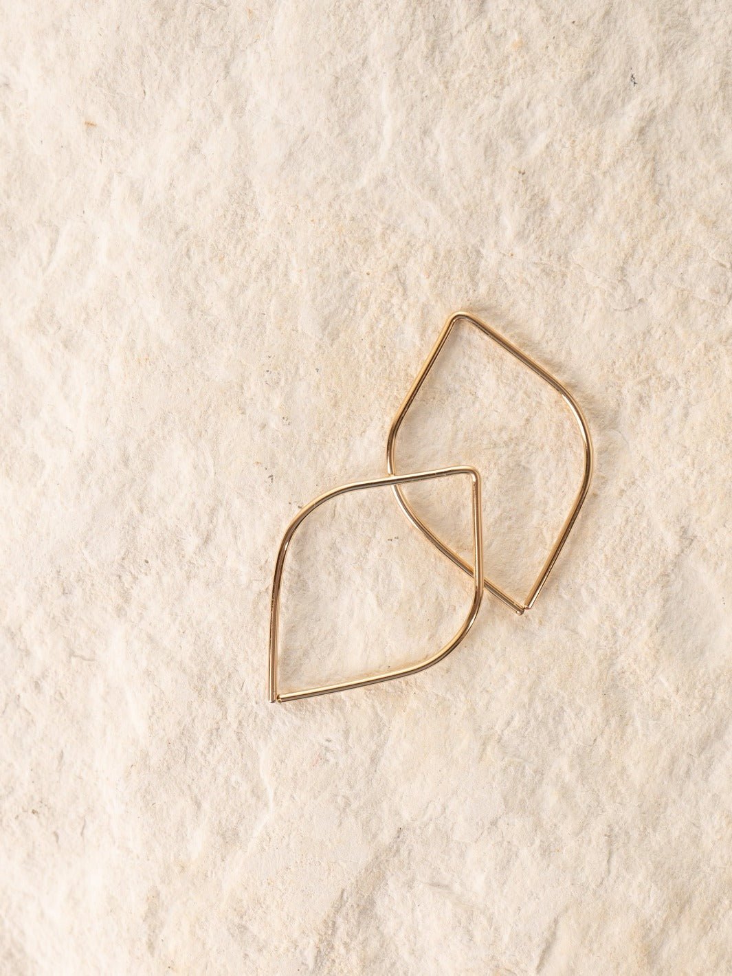 Gold Mini Petal Earrings - Heyday