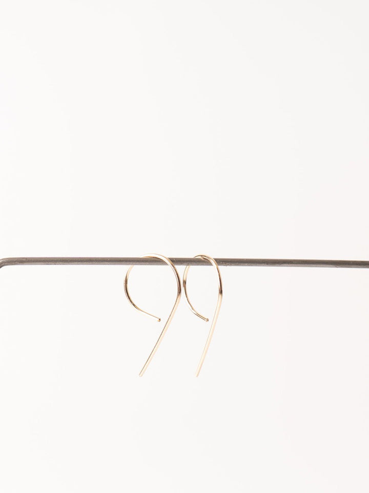 Gold Mini Swoop Earrings - Heyday