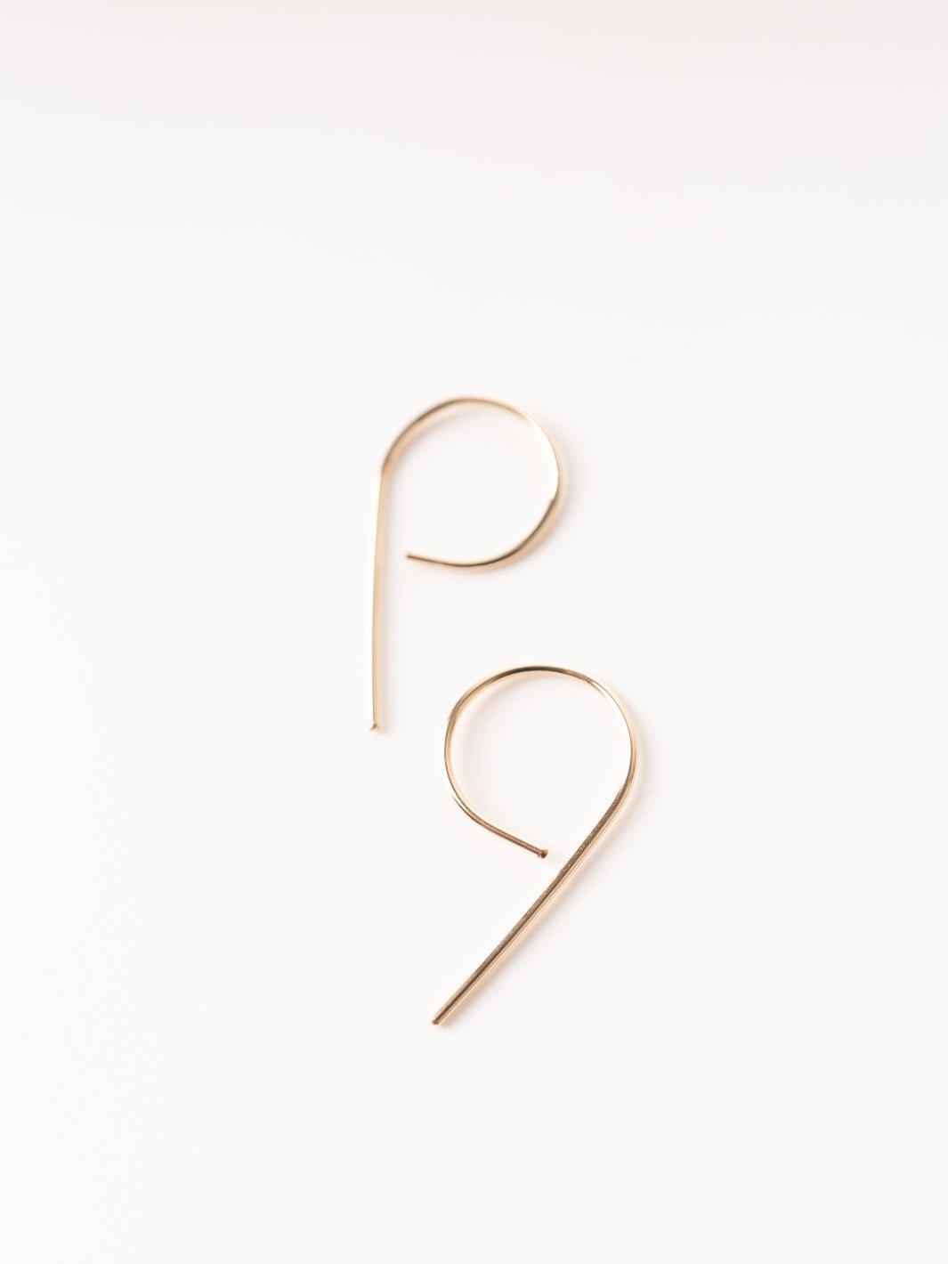 Gold Mini Swoop Earrings - Heyday