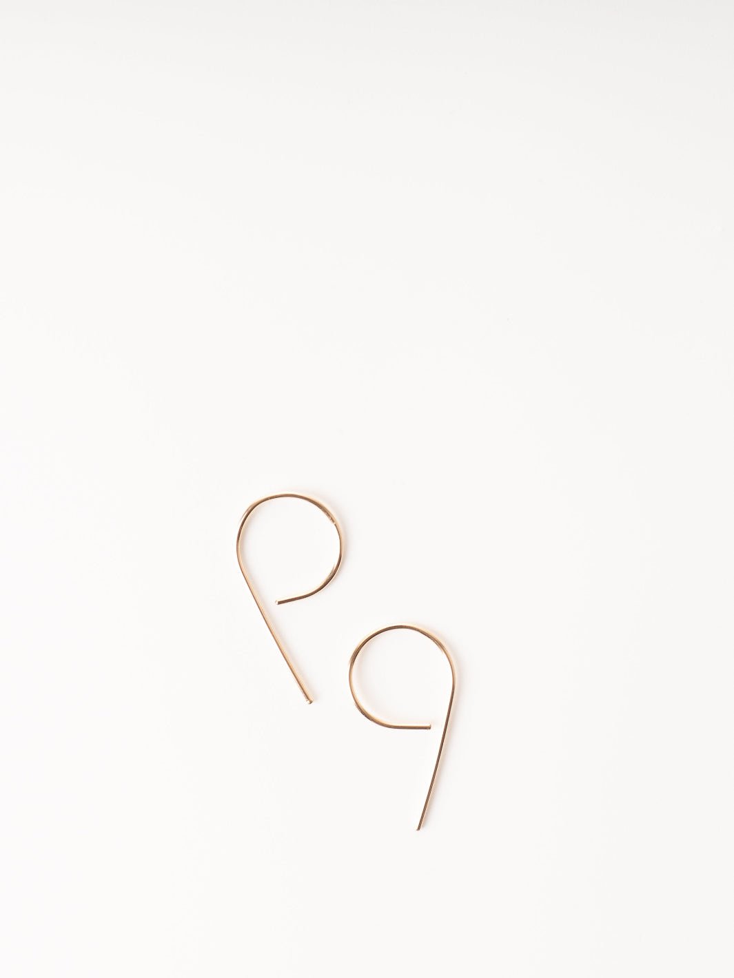 Gold Mini Swoop Earrings - Heyday