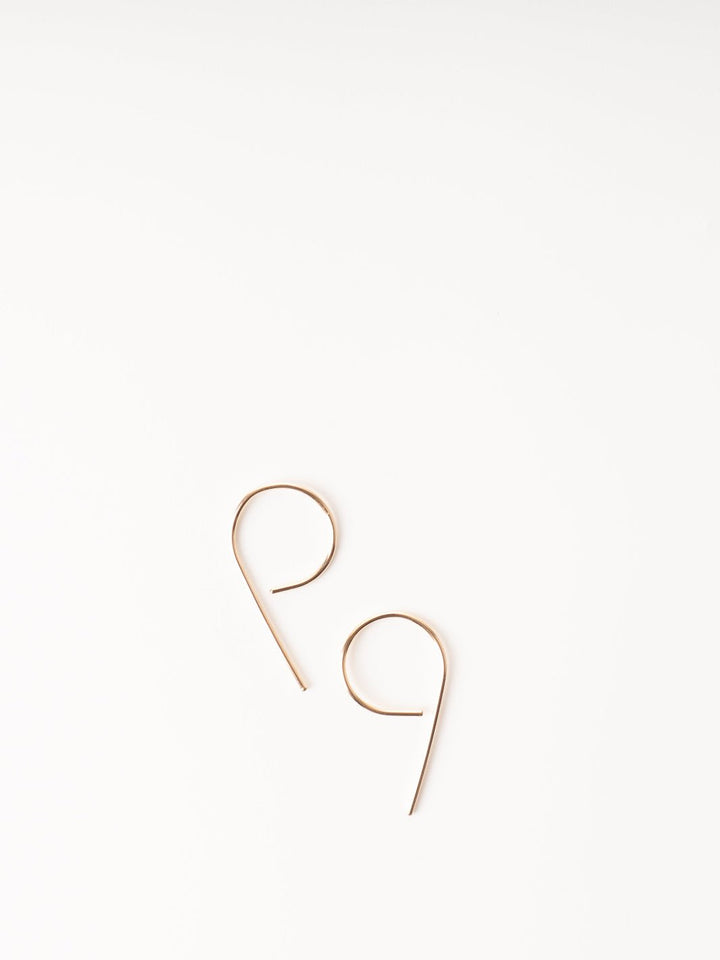 Gold Mini Swoop Earrings - Heyday