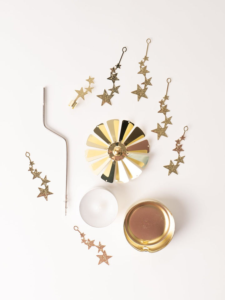 Gold Night Sky Rotary Candleholder - Heyday