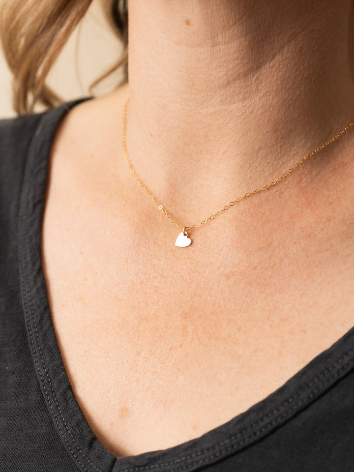 Gold Tiny Heart Necklace - Heyday