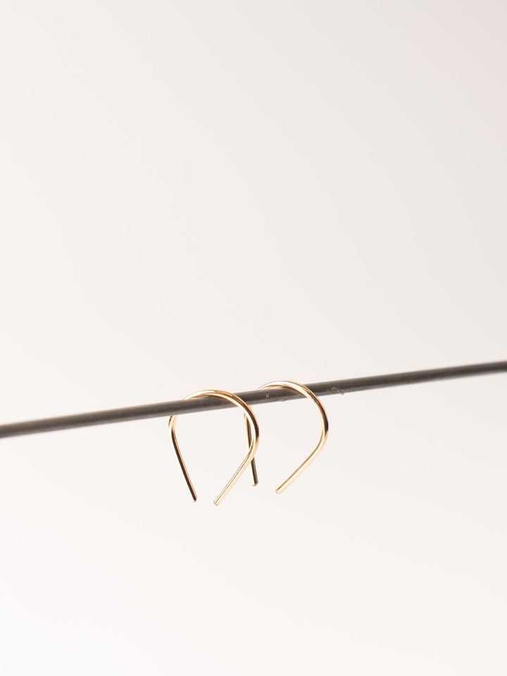 Gold Tiny Horseshoe Earrings - Heyday