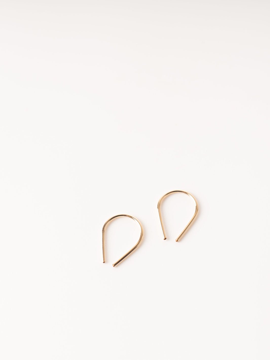 Gold Tiny Horseshoe Earrings - Heyday