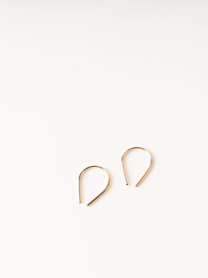 Gold Tiny Horseshoe Earrings - Heyday
