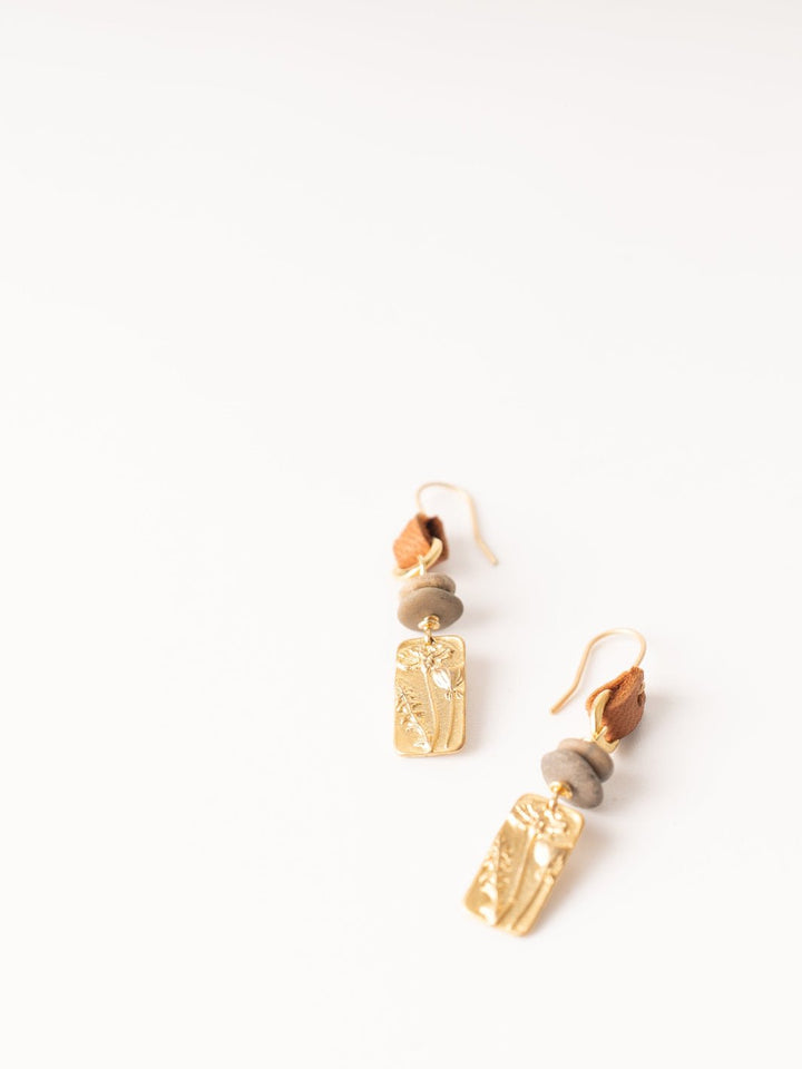 Golden Natural Bounty Earrings - Heyday