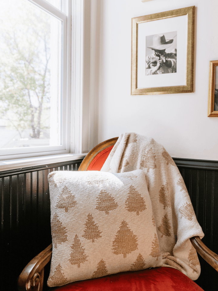 Golden Trees Throw Pillow - Heyday