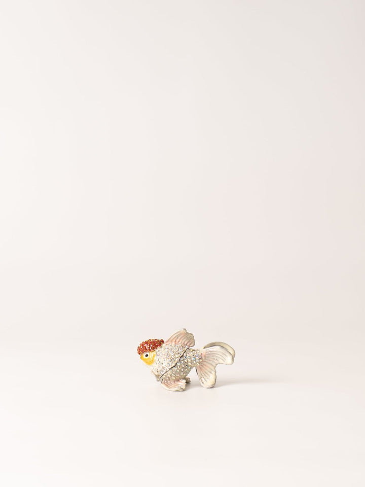 Goldfish Jeweled Metal Trinket Box - Heyday