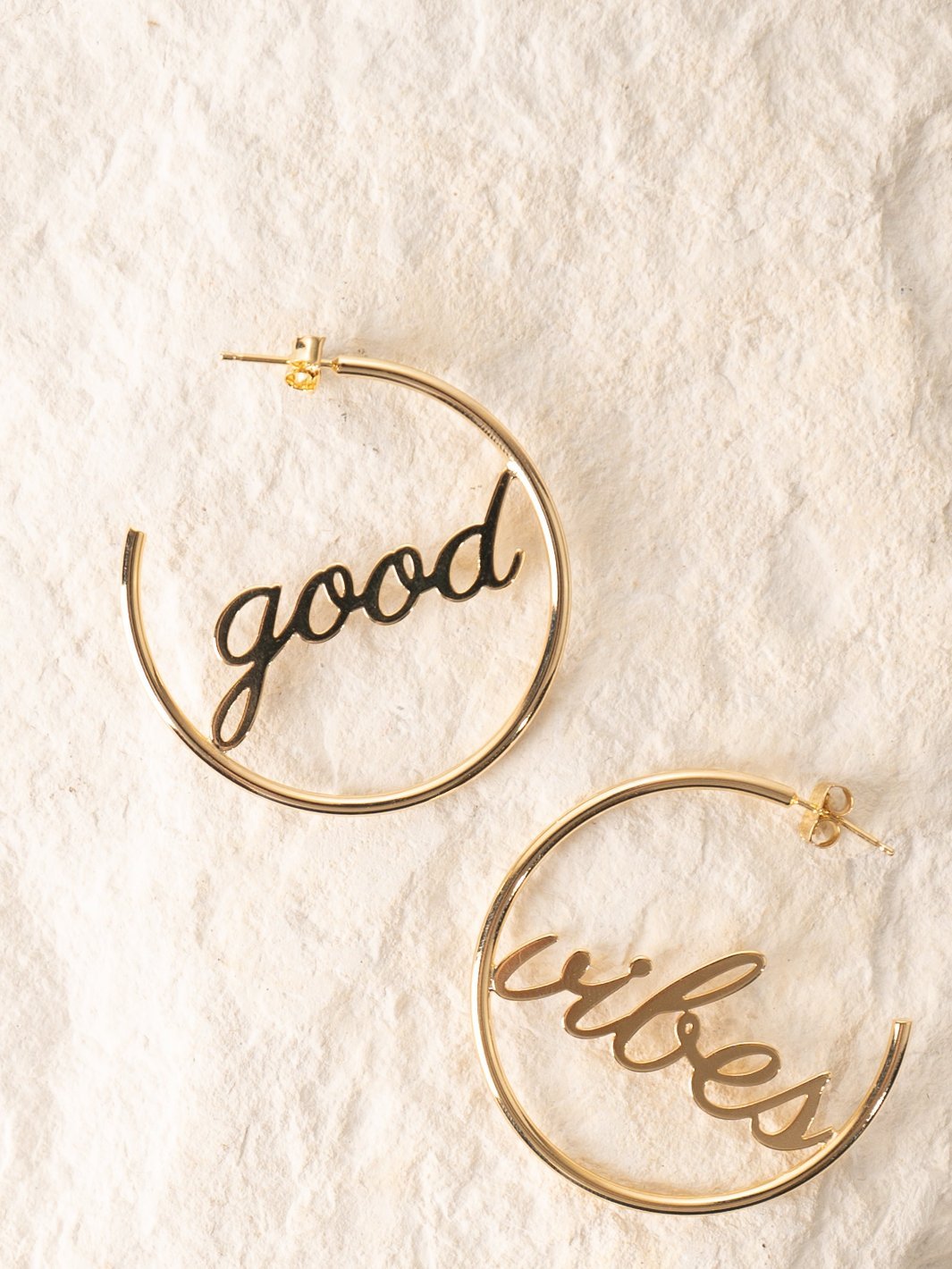 Good Vibes Hoop Earrings - Heyday