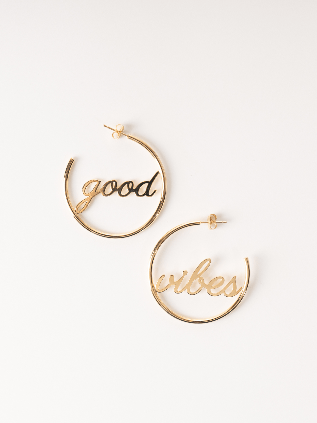 Good Vibes Hoop Earrings - Heyday