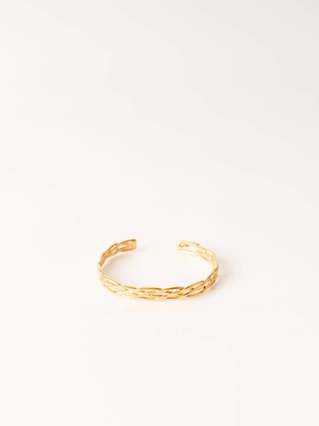 Grand Sinnet Braided Gold Cuff Bracelet - Heyday